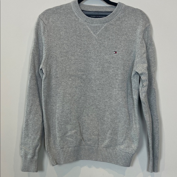 Tommy Hilfiger Men's Size XS Classic Heather Gray Crewneck Sweater - Picture 1 of 9